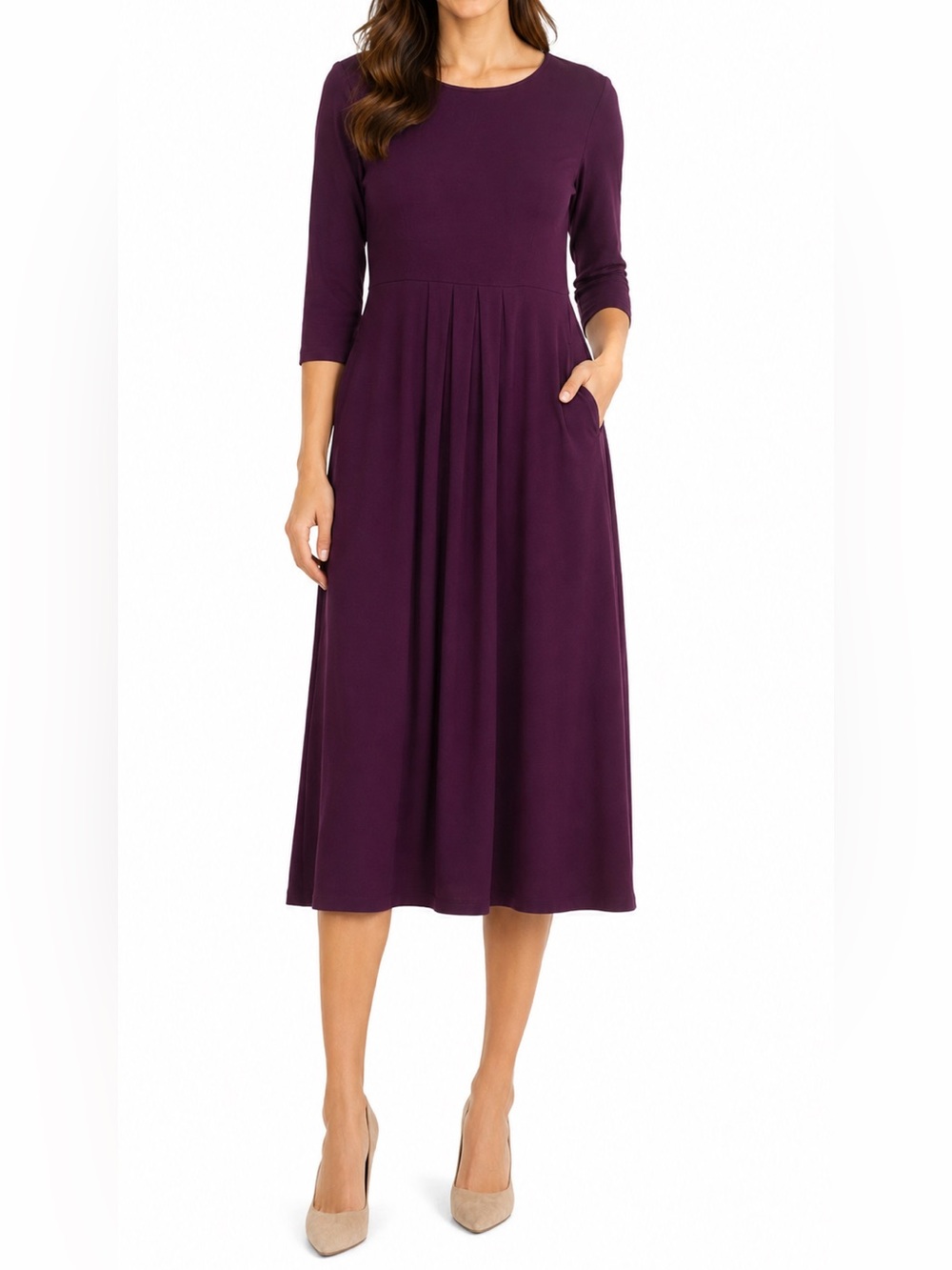 Nordstrom Size Medium Purple Flowy Dress